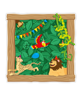 Deurbord Wilde Dieren 50 Centimeter